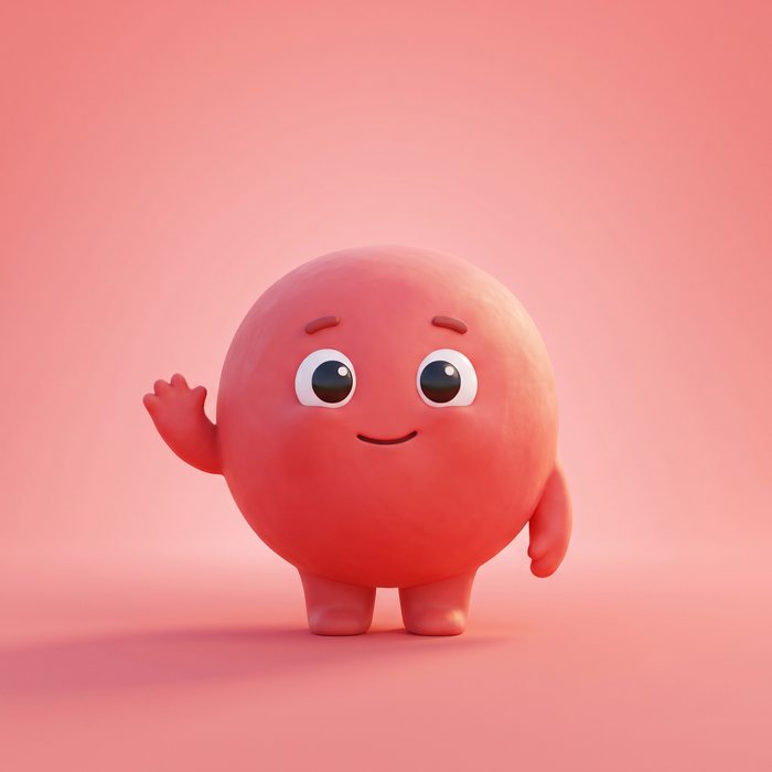 Boomba, a big round red Gumbloo