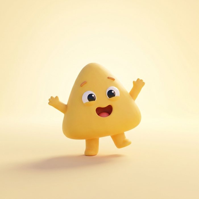 Tweela, a small yellow triangle Gumbloo
